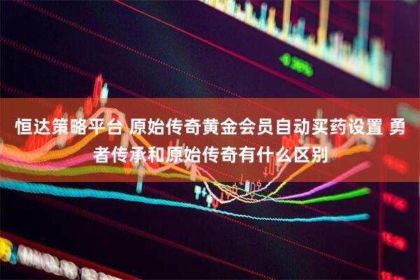 恒达策略平台 原始传奇黄金会员自动买药设置 勇者传承和原始传奇有什么区别